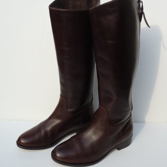 Cole Haan Shoes - SIZE 6 B. COLE HAAN brown leather riding boots.